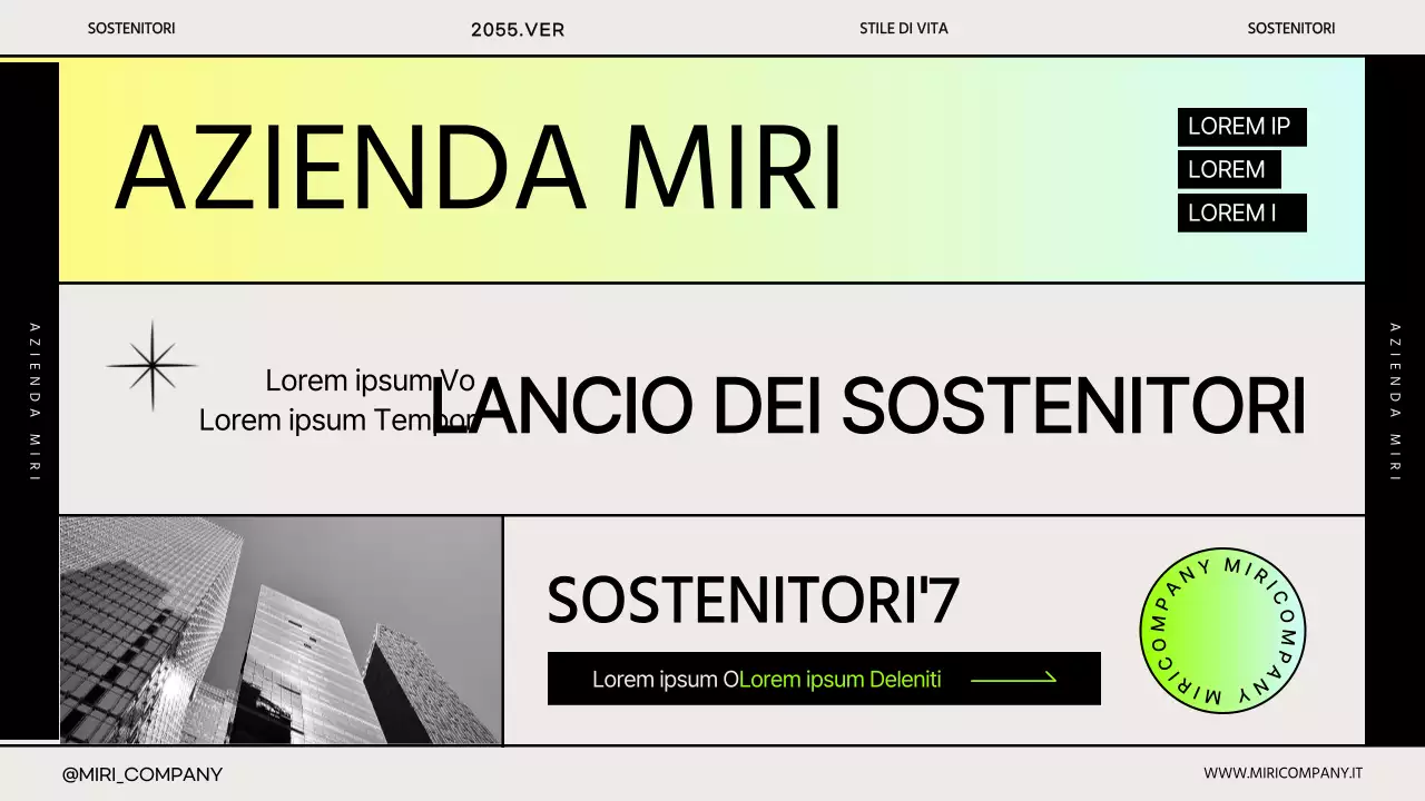 La semplice presentazione aziendale di Gradient per il kickoff