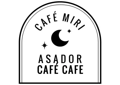 Decoración con el logotipo clásico de una cafetería