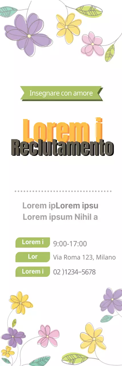 Reclutamento di membri per i corsi di canto con le perline