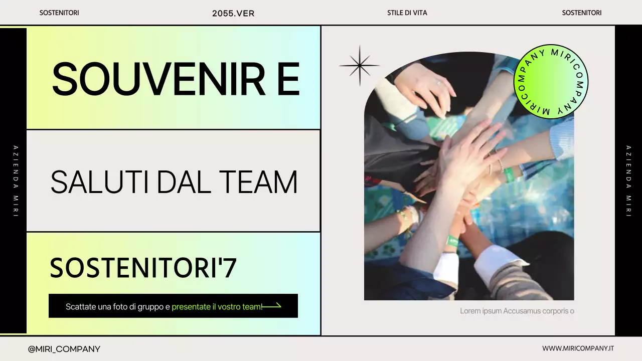 La semplice presentazione aziendale di Gradient per il kickoff