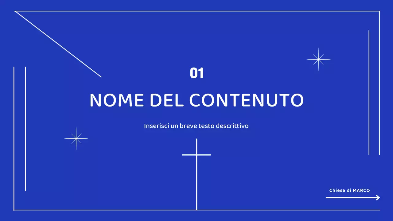 Una semplice missione estiva con linee bianche e blu