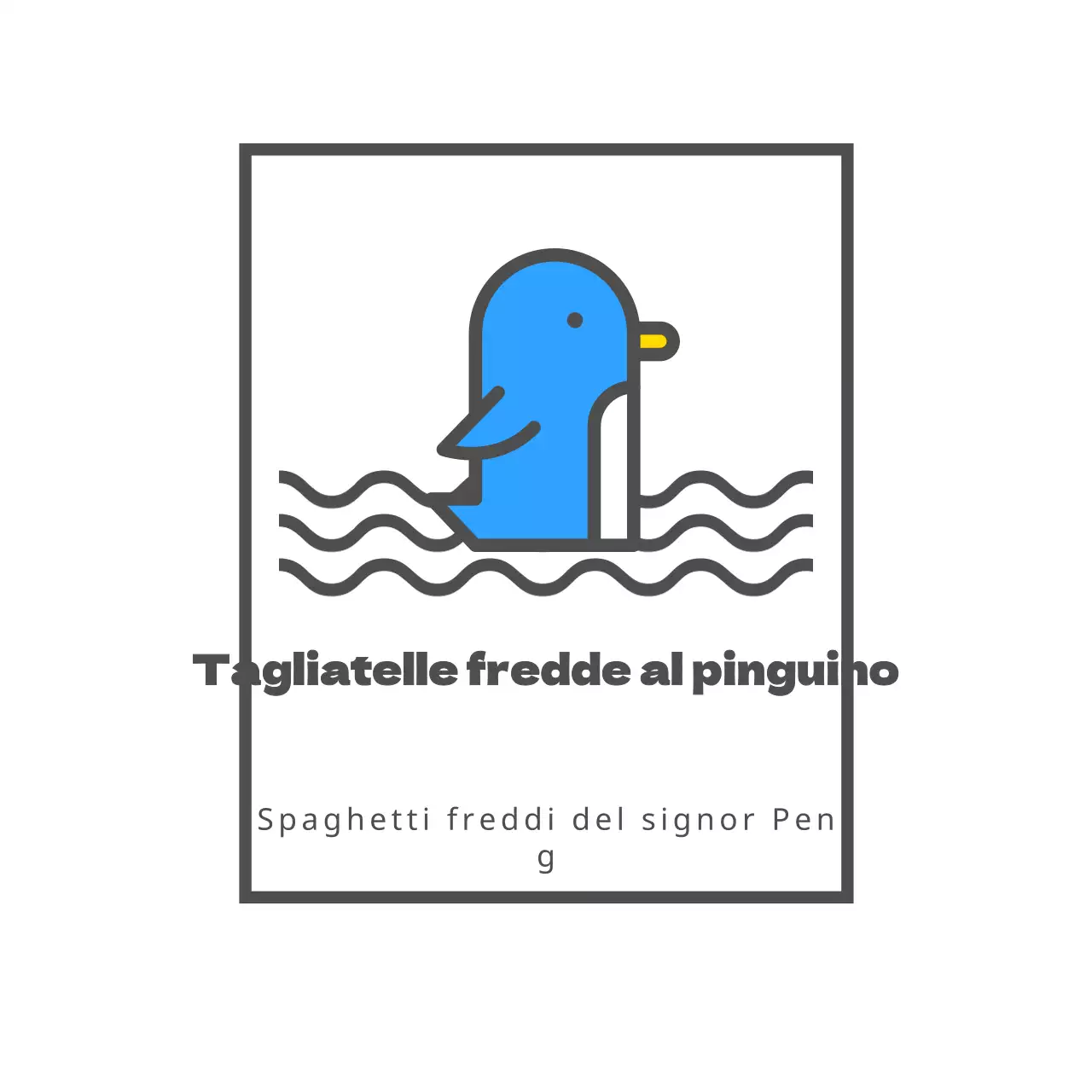 Tagliatelle fredde al pinguino
