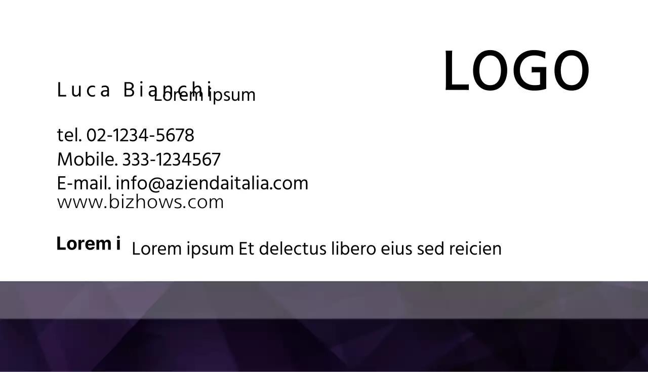 Biglietti da visita aziendali