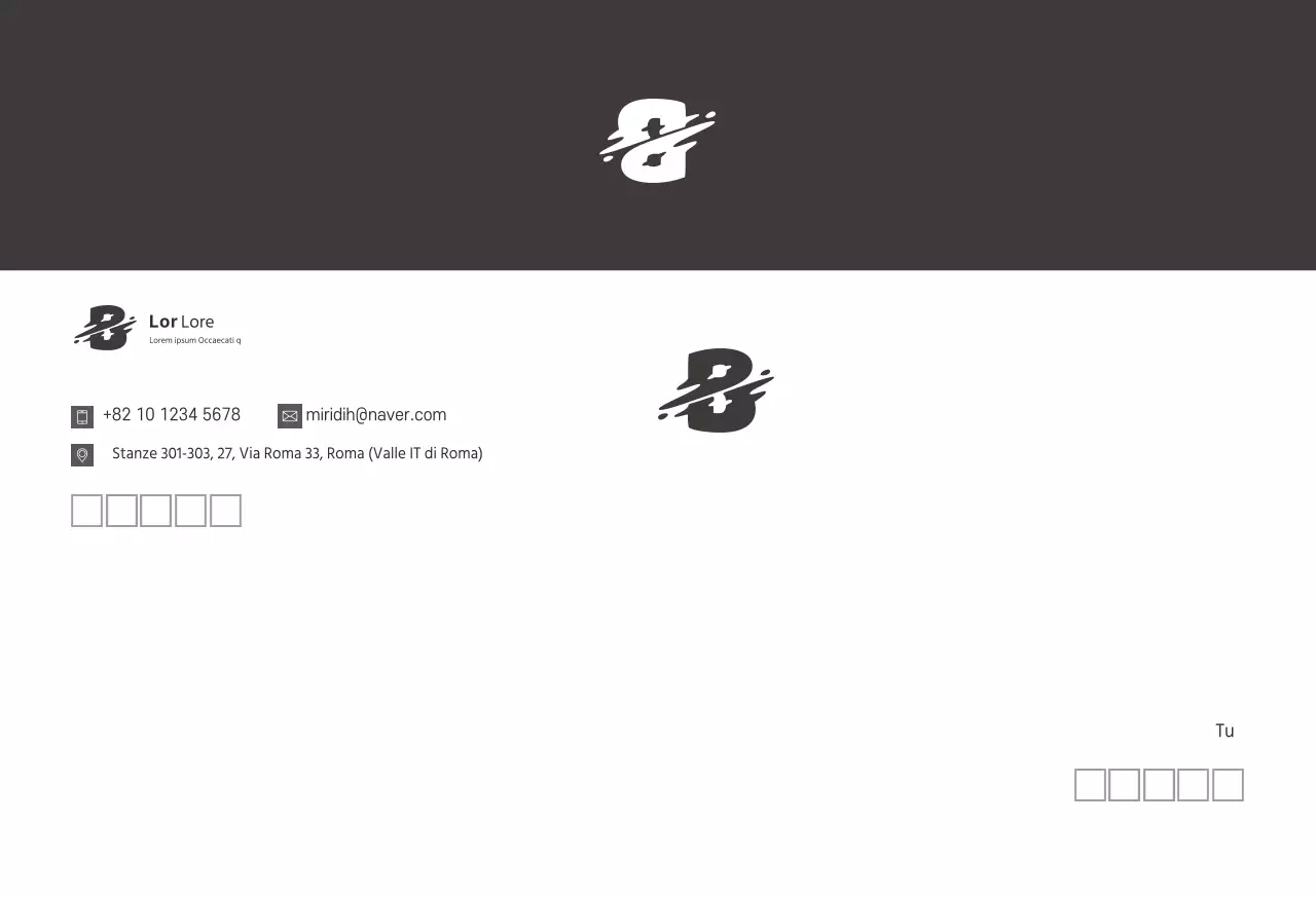 Logo marrone per un business pulito