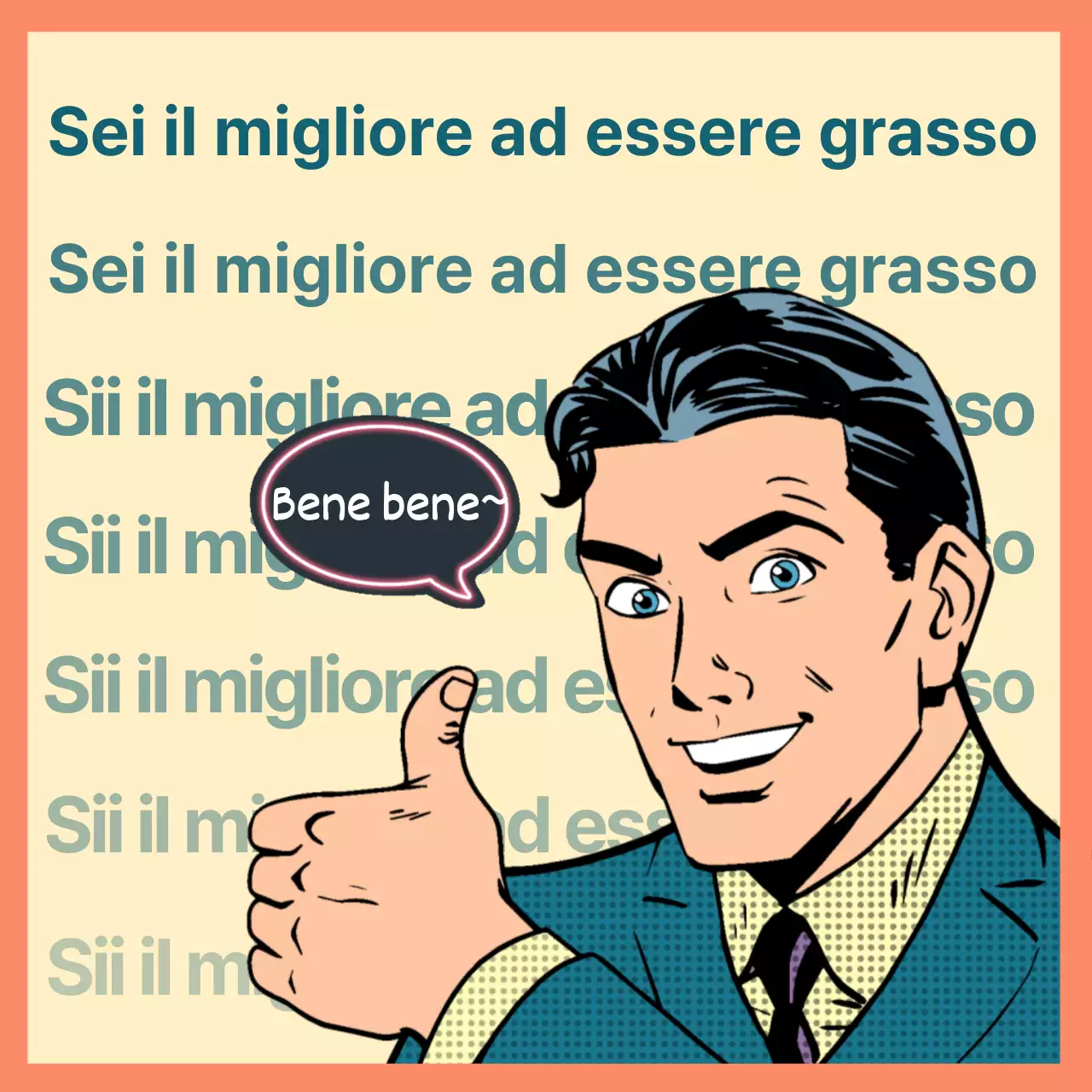 Spremuta dietetica a fumetti in arancione