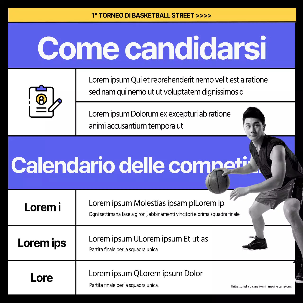 Potente street basket in viola e giallo