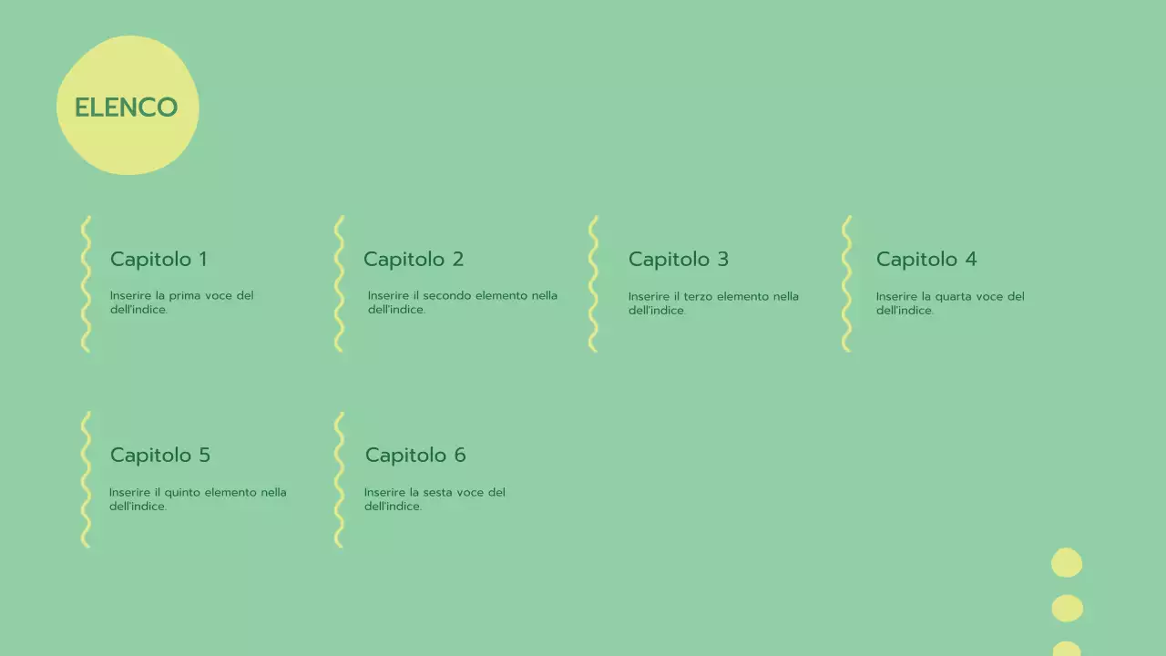 Una presentazione verde fresca e arrotondata della psicologia