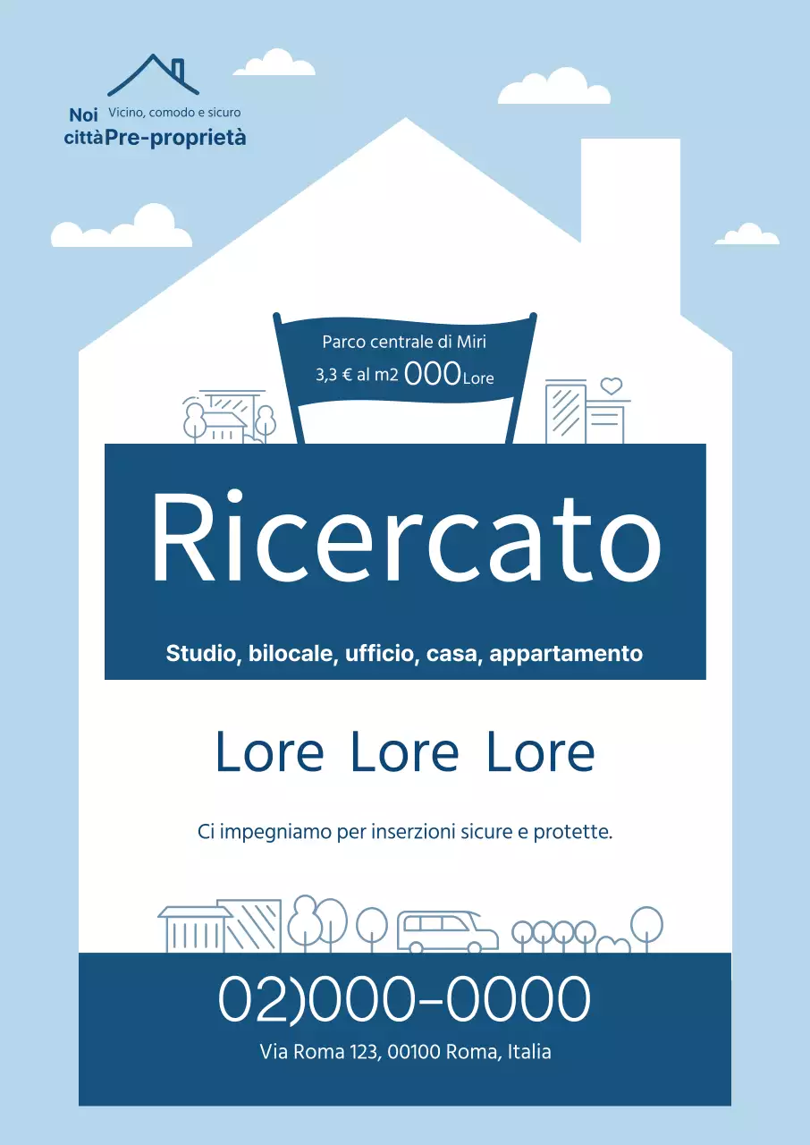 Proprietà blu chiaro in vendita