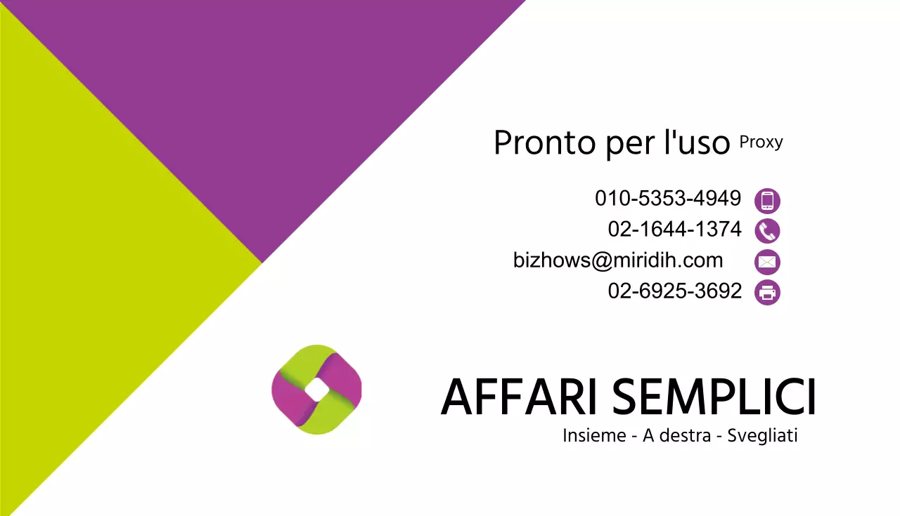 Biglietti da visita aziendali