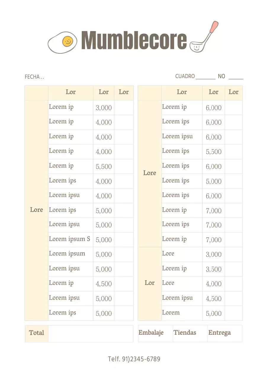 Sencillo cartel blanco para el menú de un restaurante de yakitori