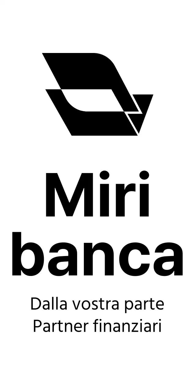 Logo nero, semplice e pulito, stile simbolo per promozioni bancarie e promozioni