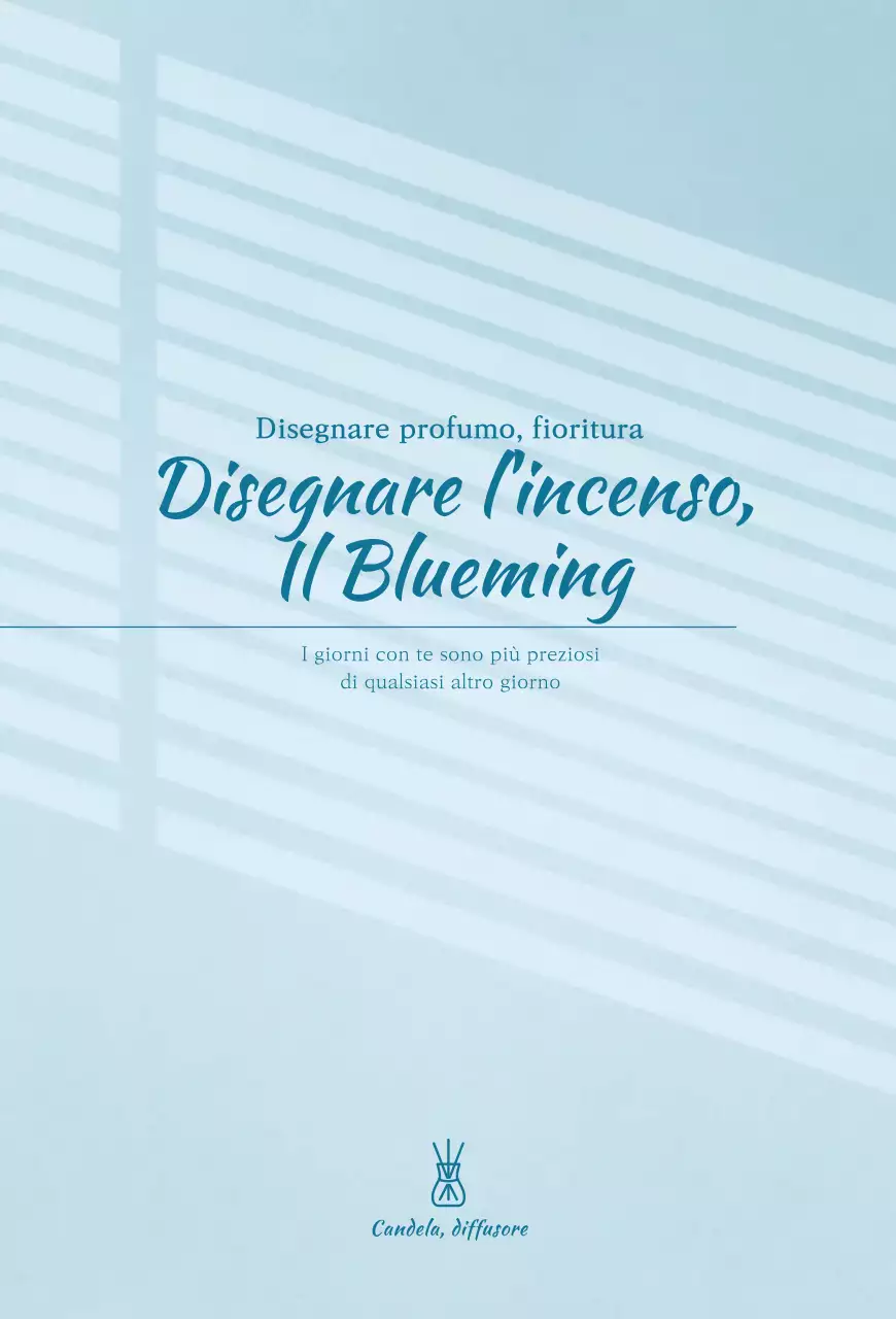 Diffusore elegante in azzurro Linee guida del marchio Documentazione design