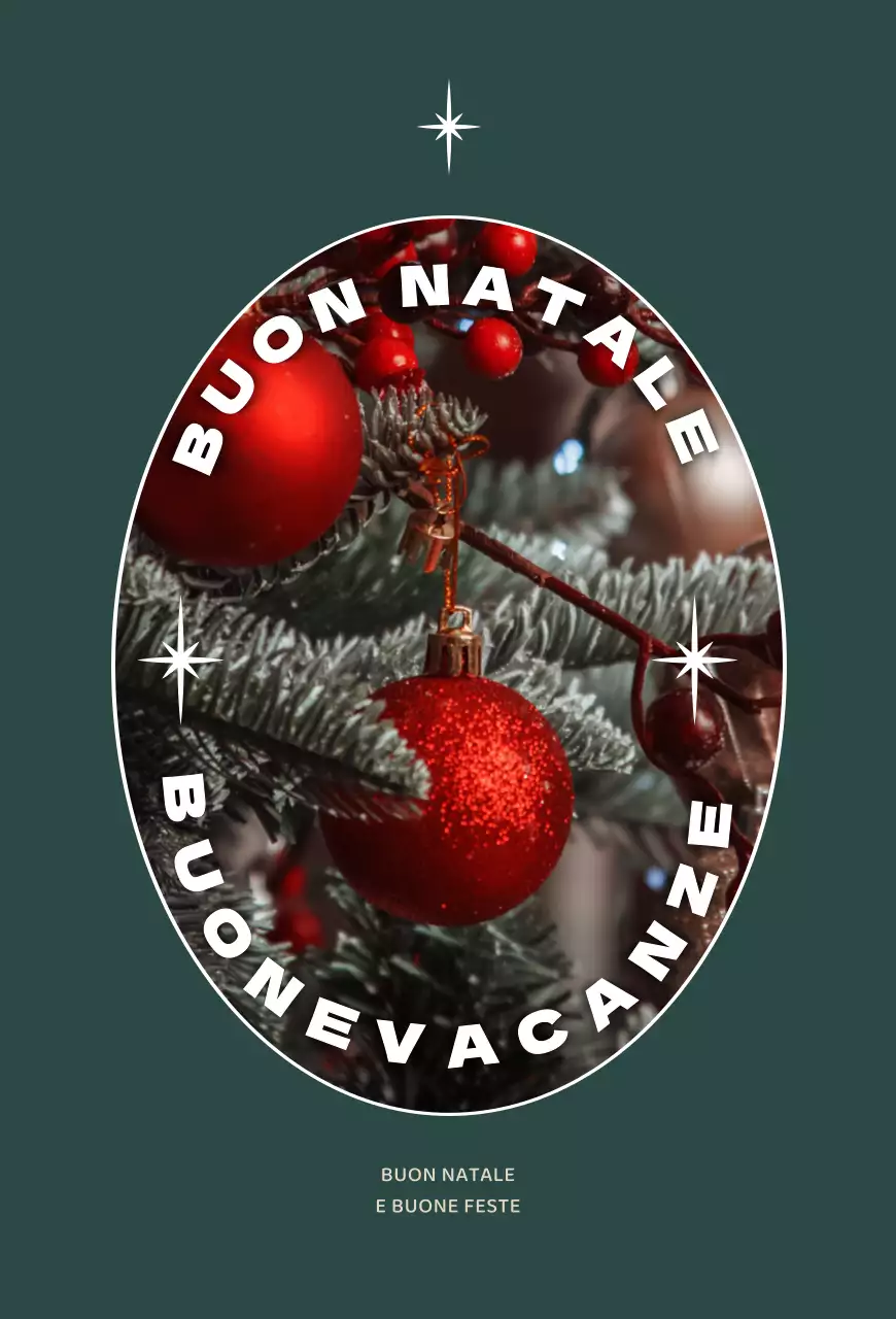 Foto di Natale turchese Cartolina di Natale