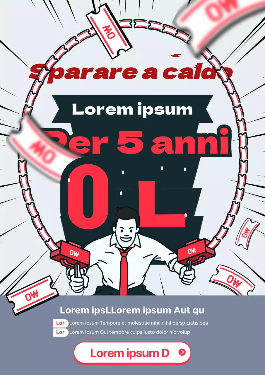 Tema per eventi in stock rosso e grigio