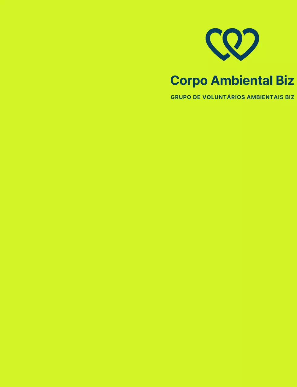 Logótipo com símbolo de voluntário limpo em verde claro e azul marinho para organizações de campanha ambiental a nível mundial