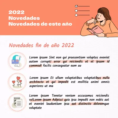Prepárese para el nuevo fin de año con un concepto limpio e ilustrado
