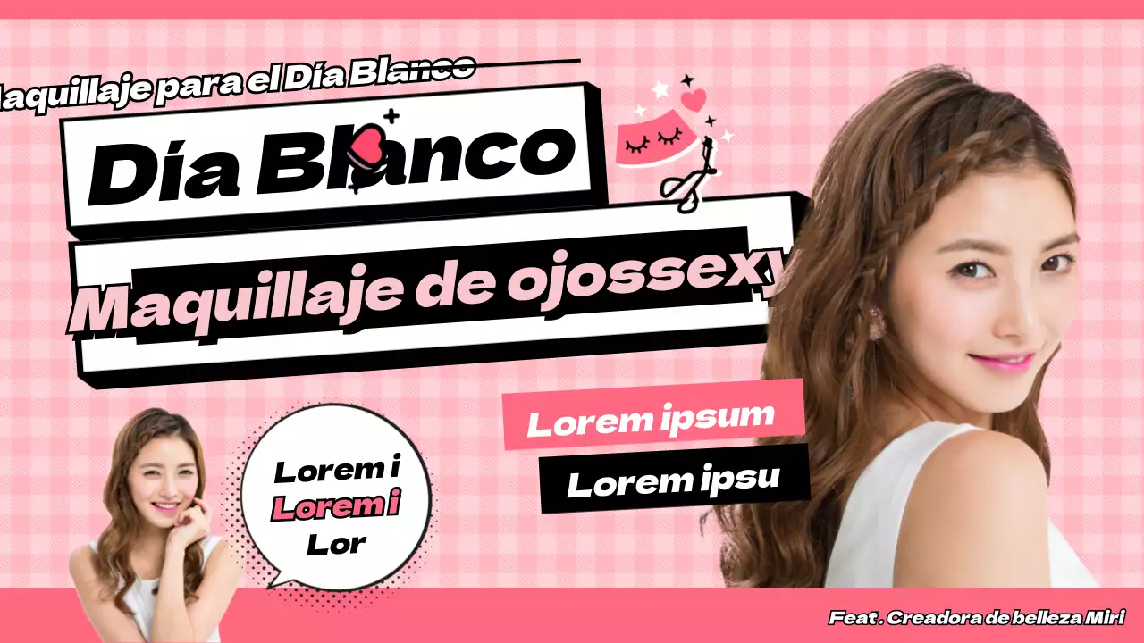 Miniaturas de YouTube del Día Blanco en rosa