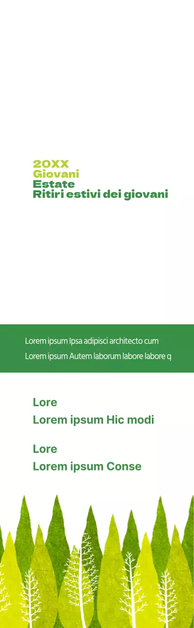 Informazioni sul ritiro estivo della chiesa verde lime e verde