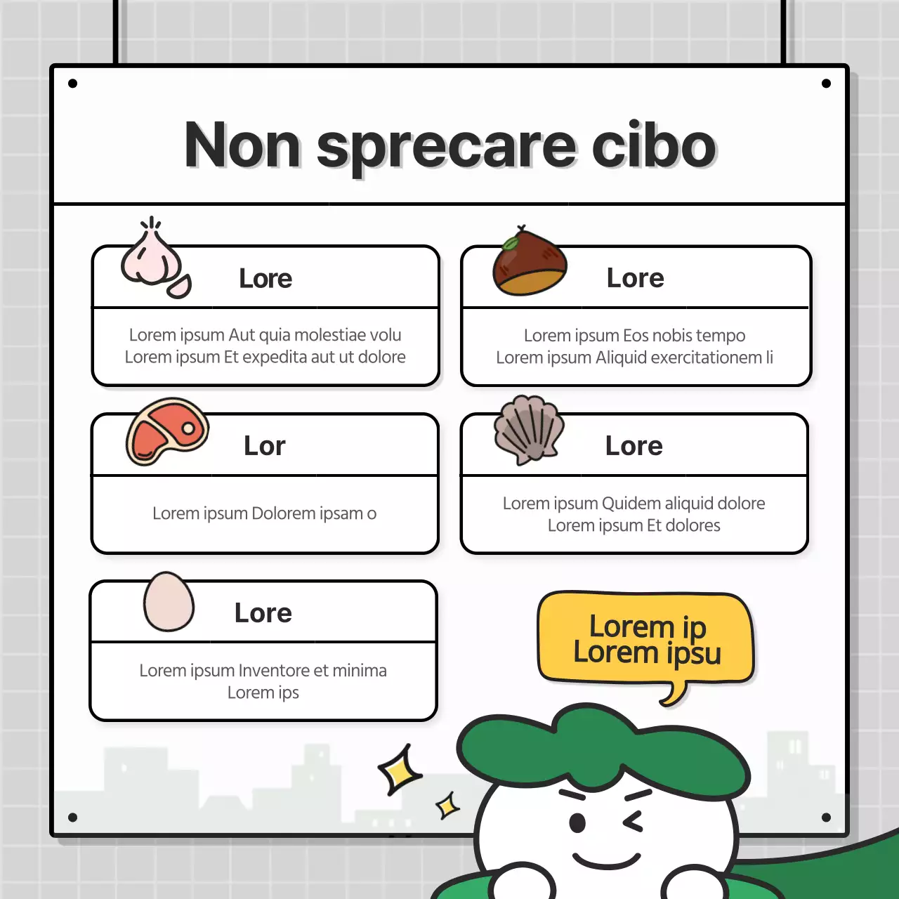 Simpatico biglietto per il riciclaggio con sfondo cittadinoNews