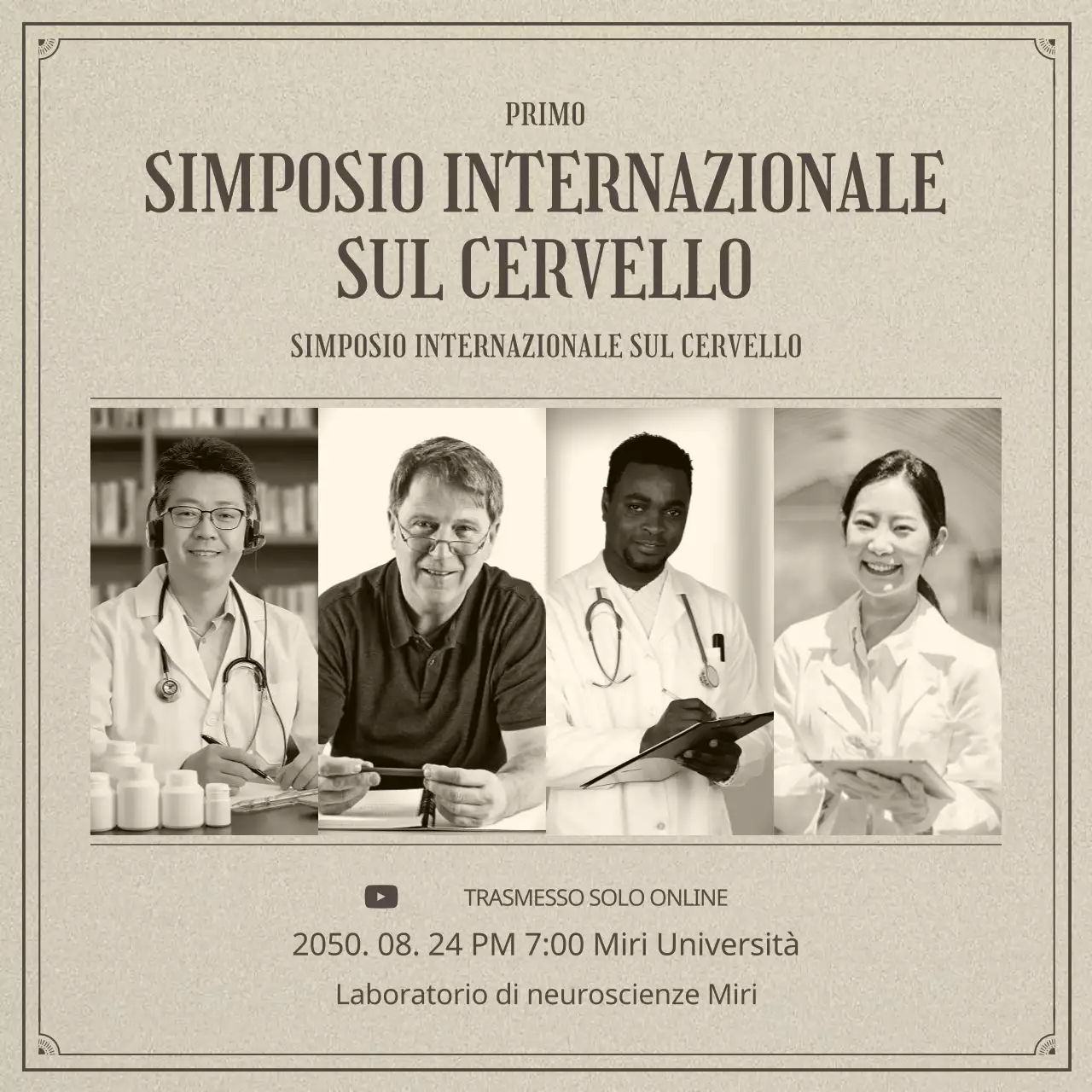 Neuroscienza e pigrizia in un concetto di illustrazione beige e realistico