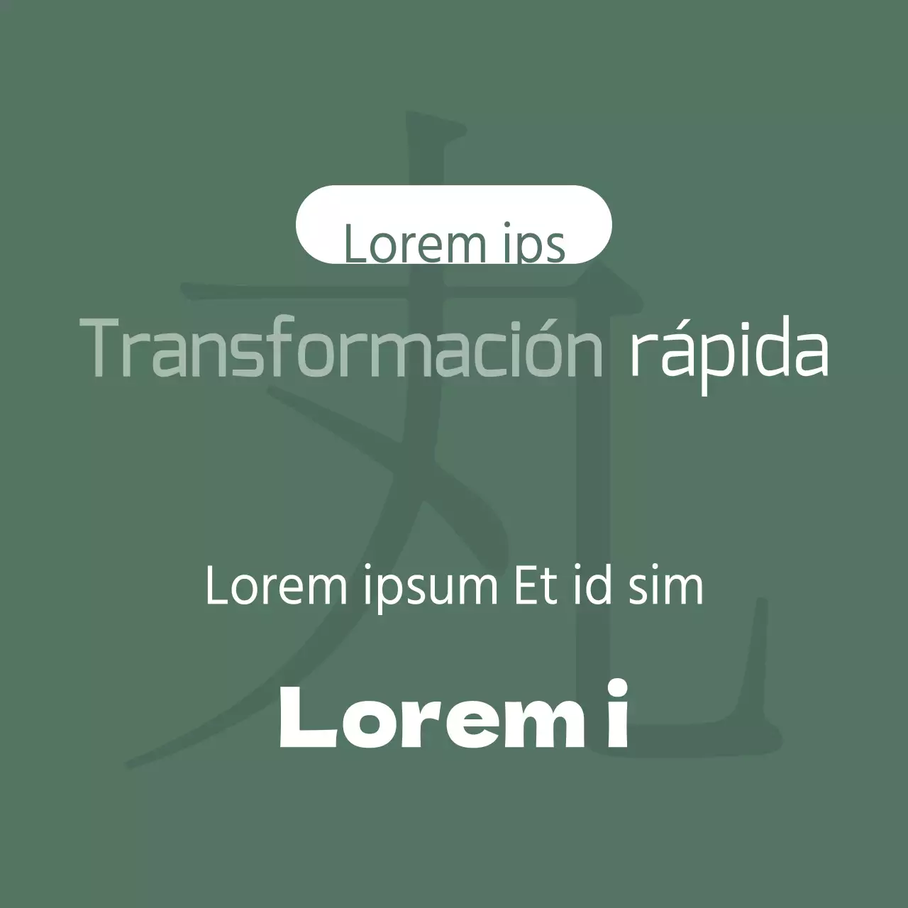 Transformación rápida