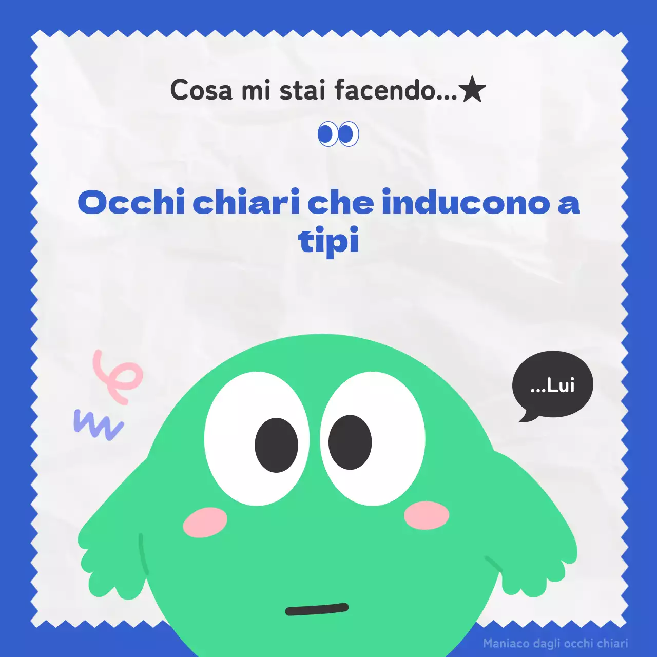Un'illustrazione kitsch blu e verde introduce il vero tipo di collega