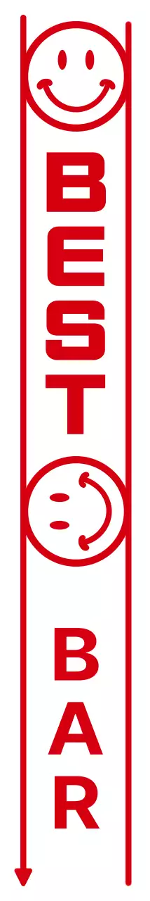 Testo semplice e pulito e combinazione di emoji stile caffè in rosso