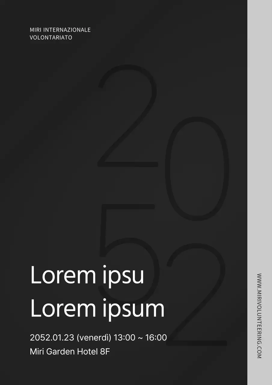 Una semplice riunione generale di Capodanno in nero e grigio