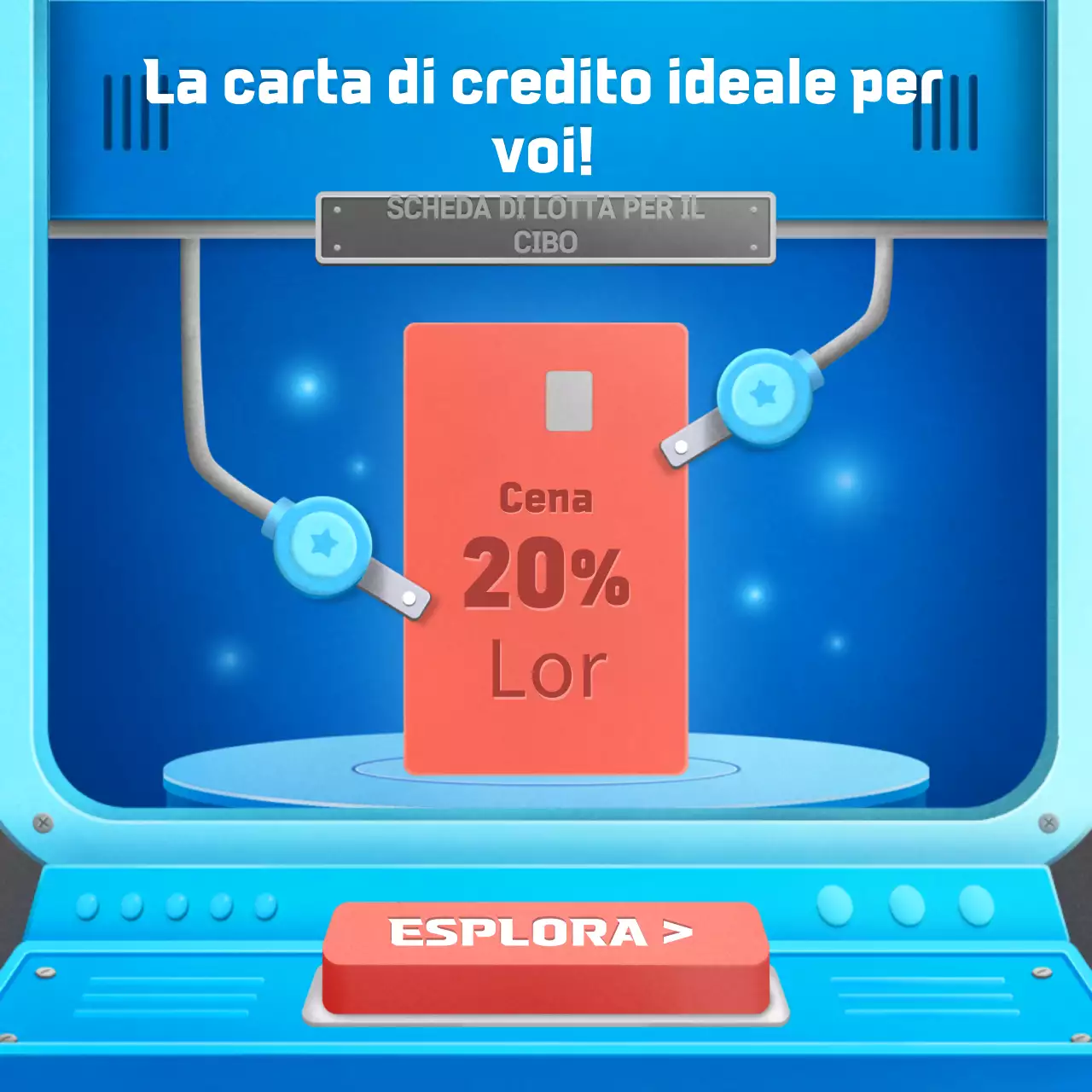 Carino il concetto di laboratorio blu della carta di credito
