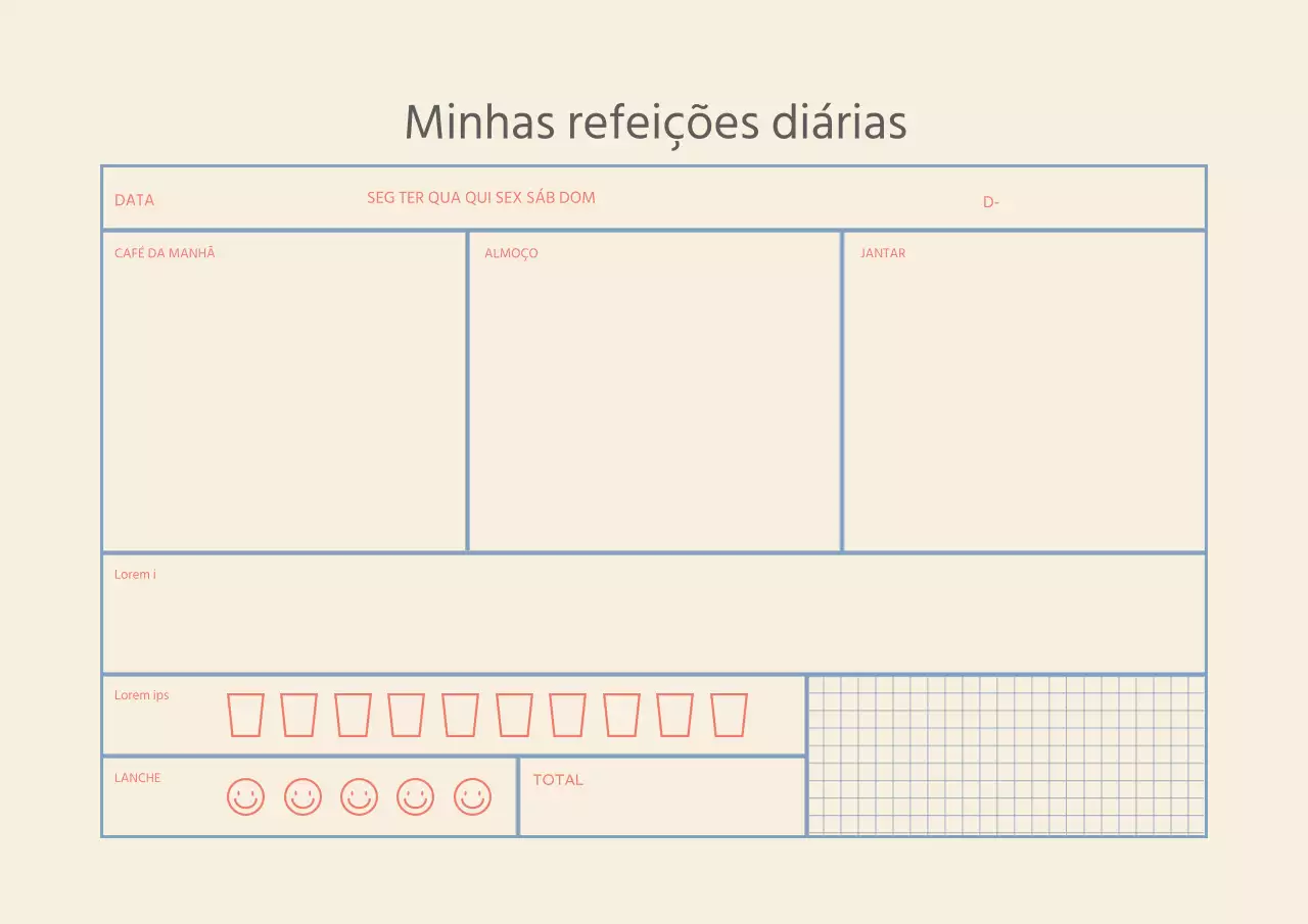 Rastreador simples de linhas azuis bege