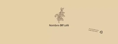 Ilustración de flor botánica beige