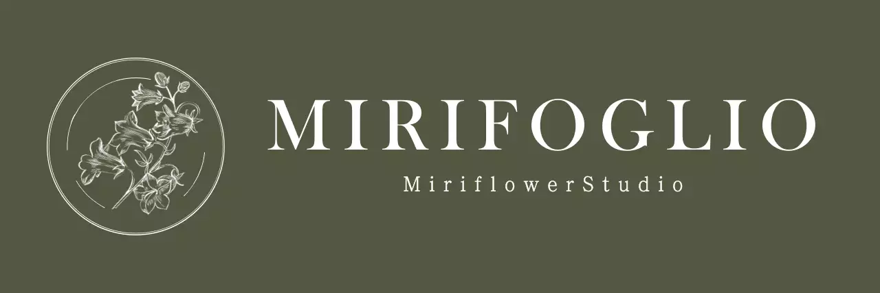 Emotional floreale illustrazione emblema stile logo in nero Per il personale dello studio floreale e le esperienze