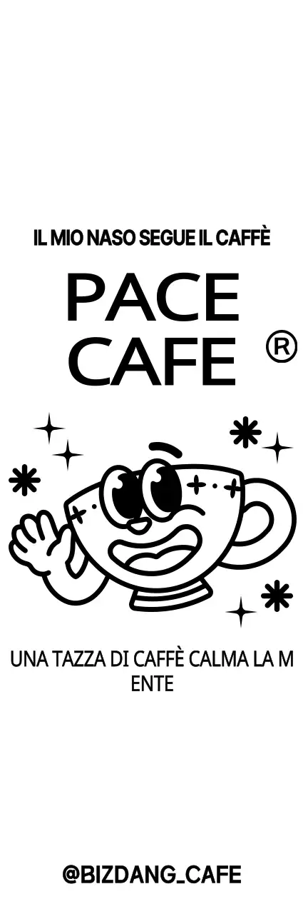 Tazze da caffè carine e alla moda per il merchandising dei bar in stile personaggio