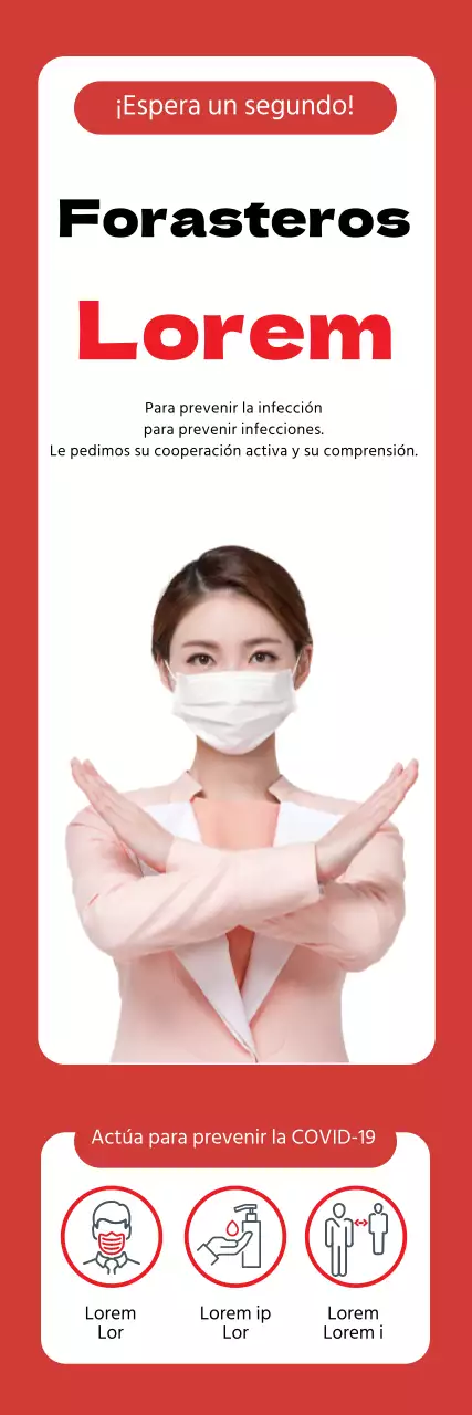 Foto roja intensa que anuncia el acceso restringido a los forasteros