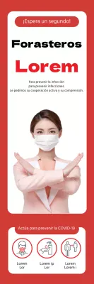 Foto roja intensa que anuncia el acceso restringido a los forasteros