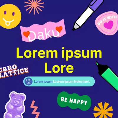 Promuovete il vostro evento con strumenti di scrittura colorati e kitsch