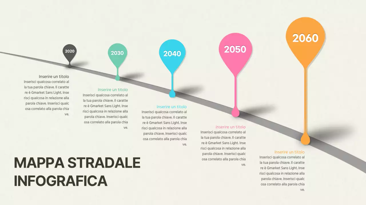 Carte stradali in colori pastello e in diverse dimensioni