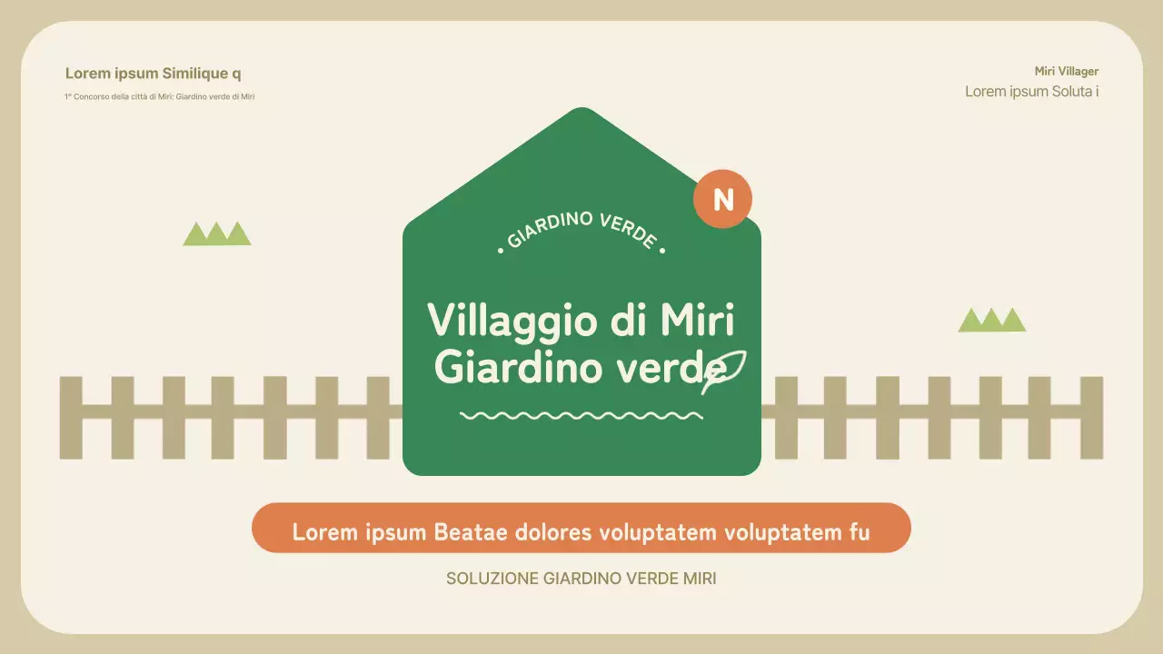 Proposta di concorso per il giardino di rivitalizzazione della comunità verde e arancione