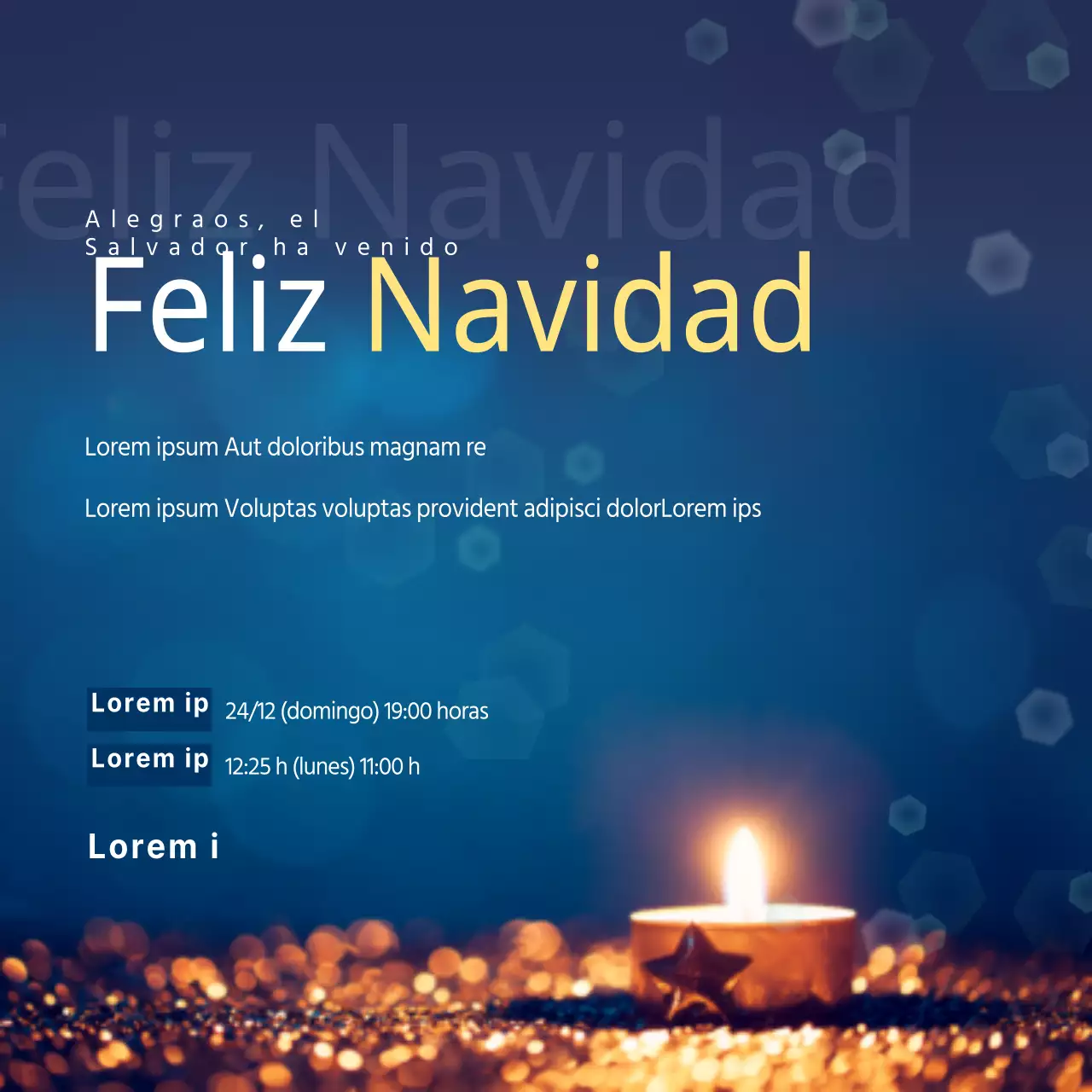 Un servicio de Navidad bendecido