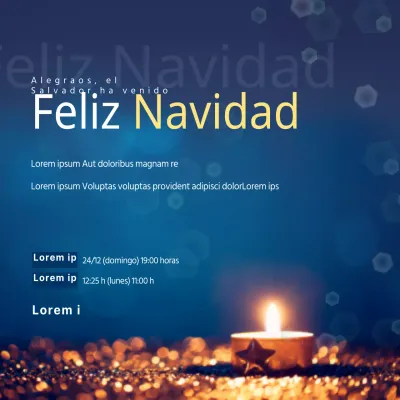 Un servicio de Navidad bendecido