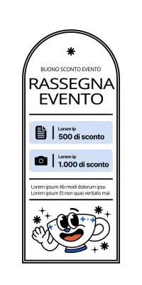 Una tazza da caffè carina e alla moda in stile personaggio bianco e azzurro-nero Recensione Annuncio evento