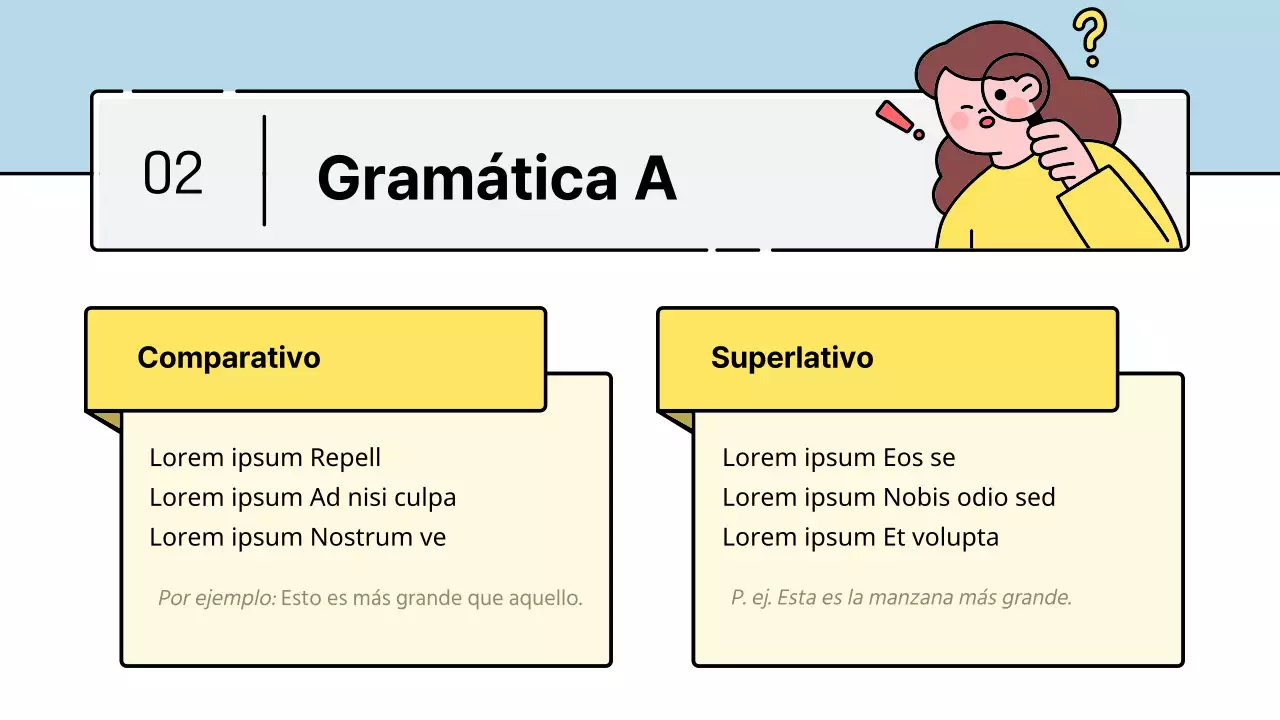 Lindo estilo de personaje educativo en azul claro