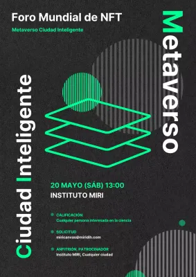 Sencillo cartel informático en negro y verde