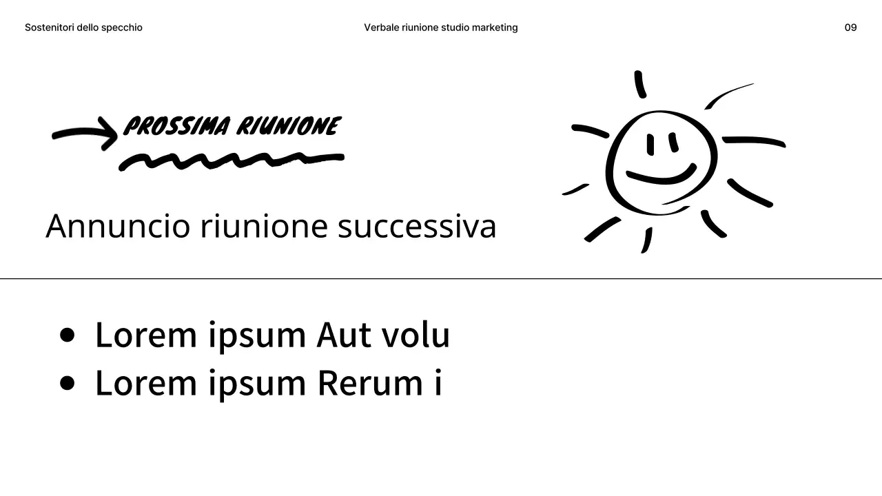 Minuti di studio in bianco e nero con concetto di scarabocchio
