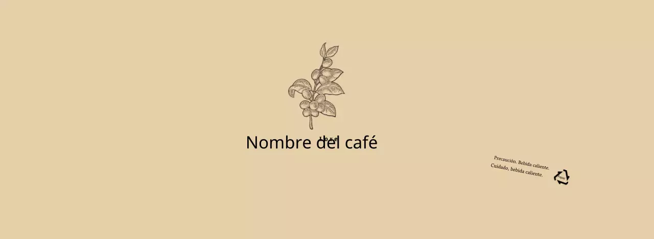 Ilustración de flor botánica beige