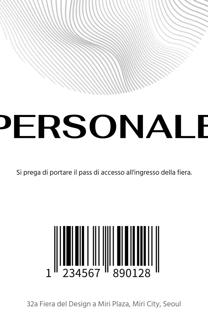 Organizzatori di eventi con un design incentrato su linee e forme