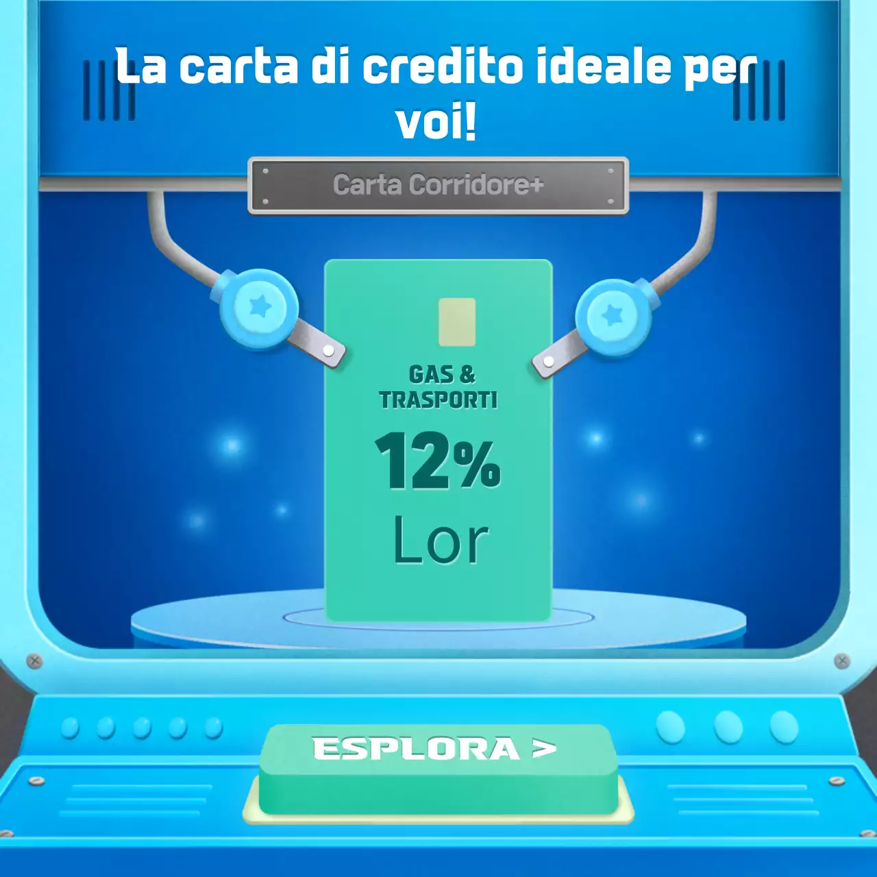 Carino il concetto di laboratorio blu della carta di credito