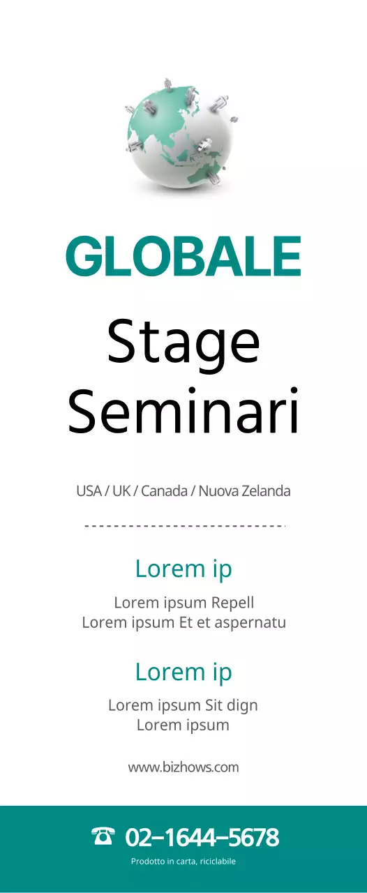 Stile pulito in menta scura e nero Informazioni sui seminari Intuition