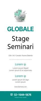 Stile pulito in menta scura e nero Informazioni sui seminari Intuition