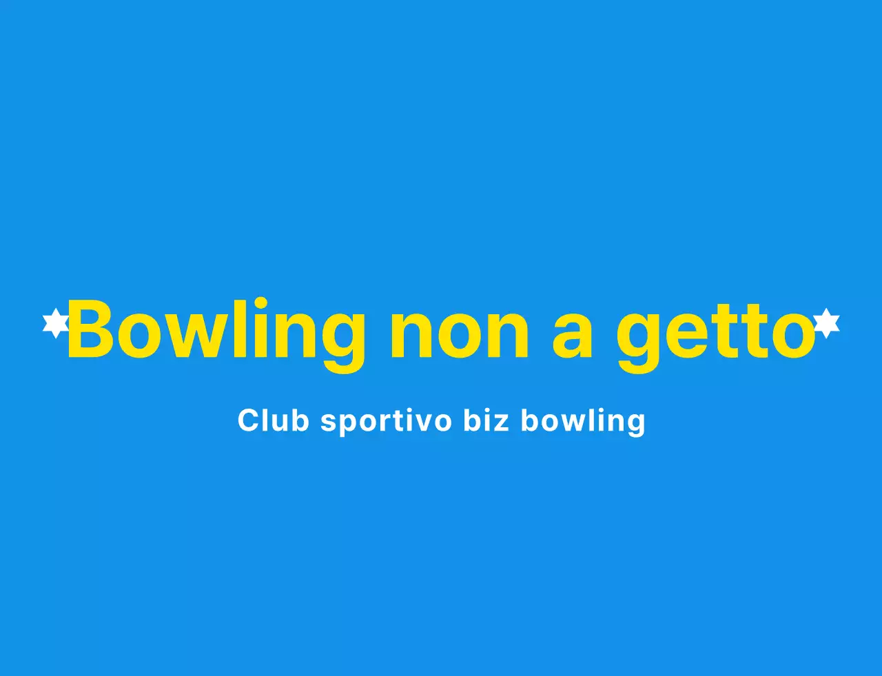 Un'illustrazione pulita del bowling e un logo emblematico in azzurro, bianco e giallo per un club sportivo di bowling.